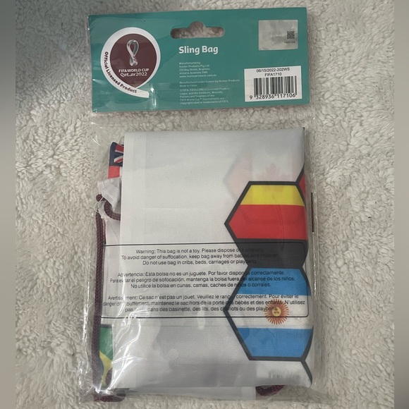 FIFA Bags New Fifa World Cup Qatar 222 Flags 8 X 14 Drawstring Bag